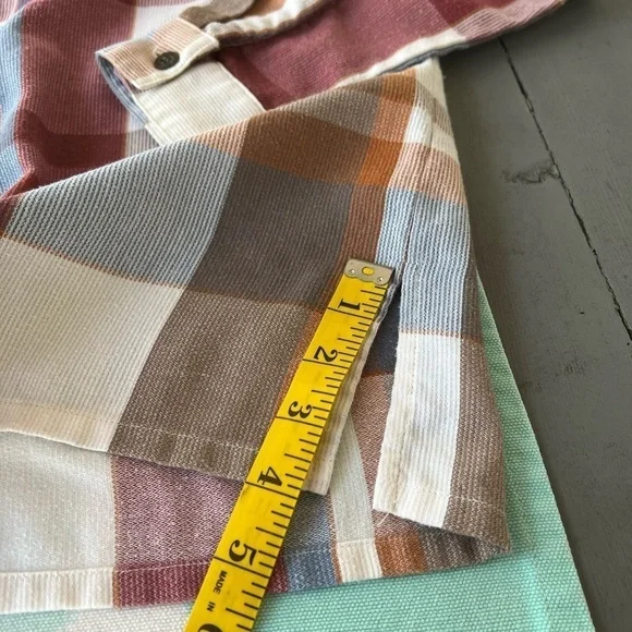 Vintage Alfred Dunner Plaid Button Down Shirt Roll Tab Lightweight Shacket - Picture 11 of 11